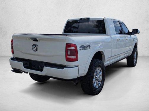 Pearl White 2022 RAM 2500 Limited Mega Cab 4x4 6'4' Box