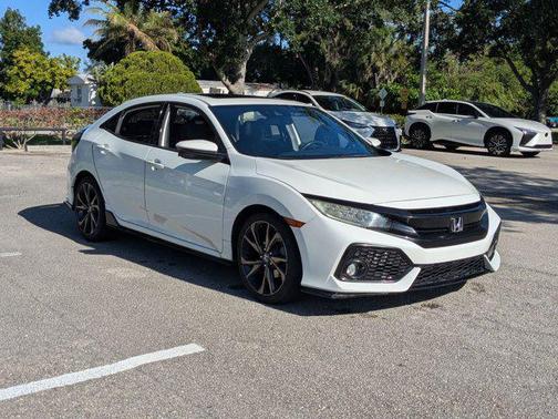 White Orchid Pearl 2018 Honda Civic Sport Touring