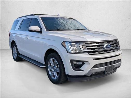 White Platinum Metallic Tri-Coat 2019 Ford Expedition XLT