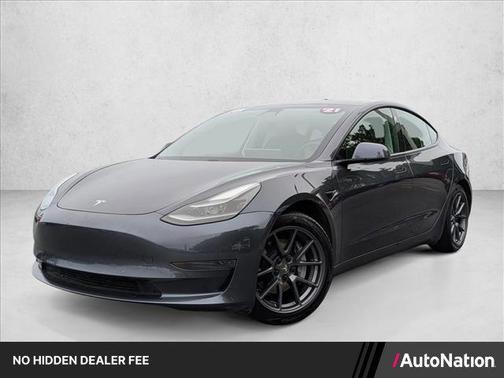 Midnight Silver Metallic 2021 Tesla Model 3 Standard Range Plus