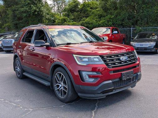 Ruby Red Metallic Tinted Clearcoat 2017 Ford Explorer sport