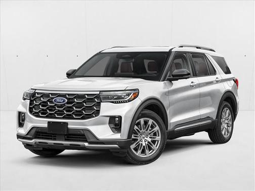 Space White Metallic 2026 Ford Explorer Platinum