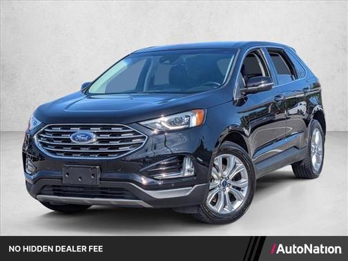Agate Black Metallic 2022 Ford Edge Titanium