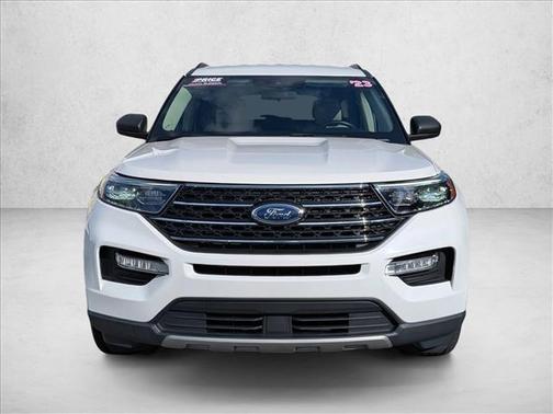 Star White Metallic Tri-Coat 2023 Ford Explorer XLT