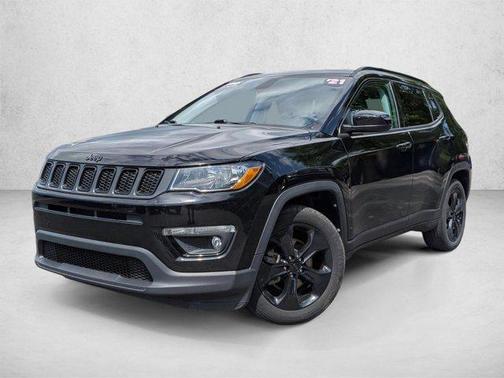 Diamond Black Crystal Pearlcoat 2021 Jeep Compass Latitude