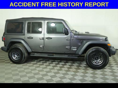 Granite Crystal Metallic Clearcoat 2018 Jeep Wrangler Unlimited Sport
