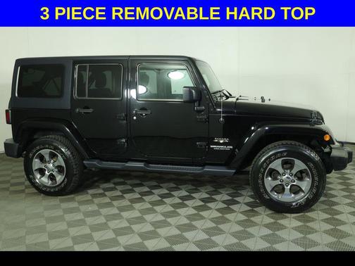 Black Clearcoat 2017 Jeep Wrangler Unlimited Sahara
