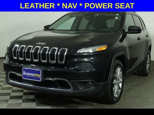 Diamond Black Crystal Pearlcoat 2017 Jeep Cherokee Limited