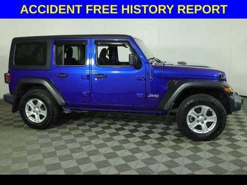 Ocean Blue Metallic Clearcoat 2020 Jeep Wrangler Unlimited Sport