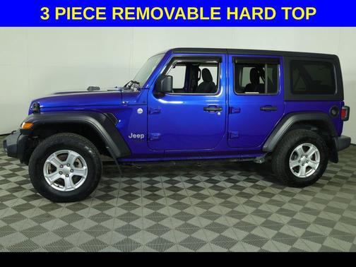 Ocean Blue Metallic Clearcoat 2020 Jeep Wrangler Unlimited Sport