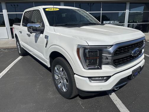 Star White Metallic Tri-Coat 2023 Ford F-150 Platinum