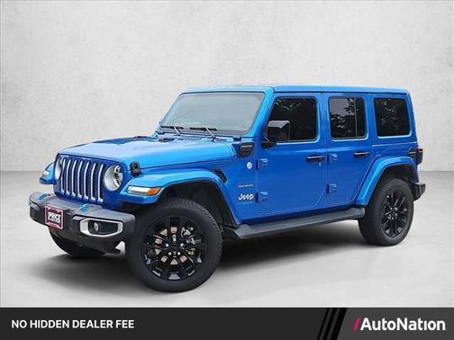 Hydro Blue Pearlcoat 2022 Jeep Wrangler Unlimited 4xe Sahara