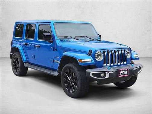 Hydro Blue Pearlcoat 2022 Jeep Wrangler Unlimited 4xe Sahara