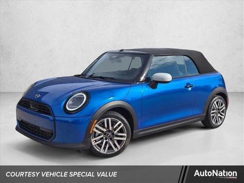 Icy Sunshine Blue Metallic 2026 MINI Convertible Cooper
