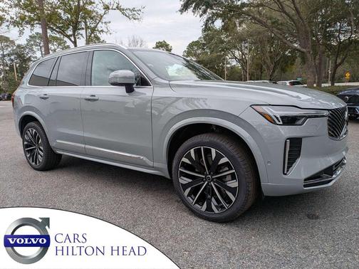 Vapour Grey Metallic 2026 Volvo XC90 Plus, B6 AWD Gas (mild hybrid), Gasoline, Bright, 7 Seats