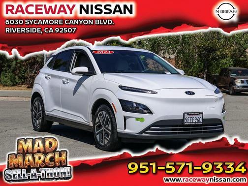 Lunar White 2023 Hyundai KONA EV SE