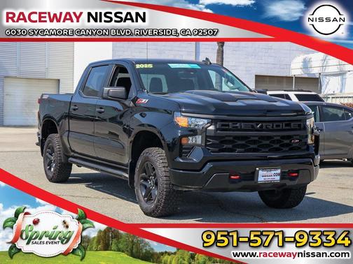 Black 2025 Chevrolet Silverado 1500 Custom Trail Boss