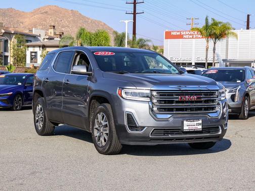 Satin Steel Metallic 2022 GMC Acadia AWD SLE