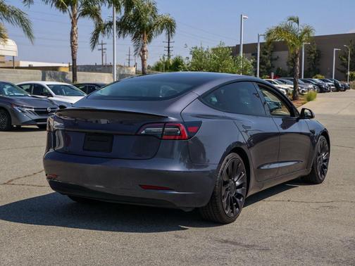 Midnight Silver Metallic 2021 Tesla Model 3 Performance