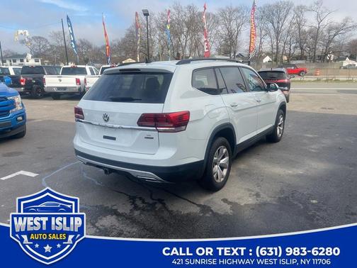 Pure White 2020 Volkswagen Atlas 3.6L SE w/Technology