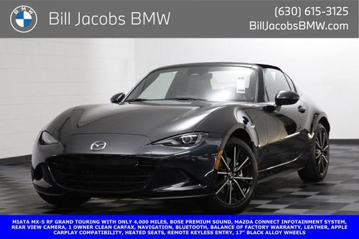 Jet Black Mica 2025 Mazda MX-5 Miata RF Grand Touring