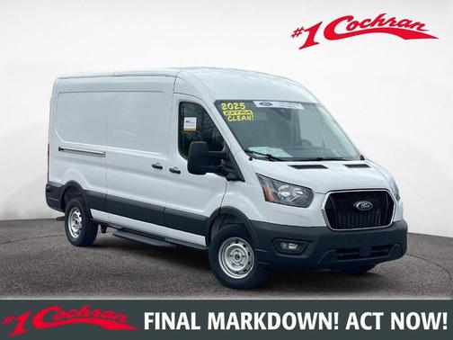 Oxford White 2025 Ford Transit-250 148 WB Medium Roof Cargo
