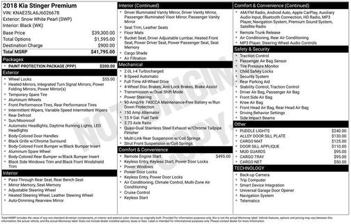 2018 Kia Stinger Premium