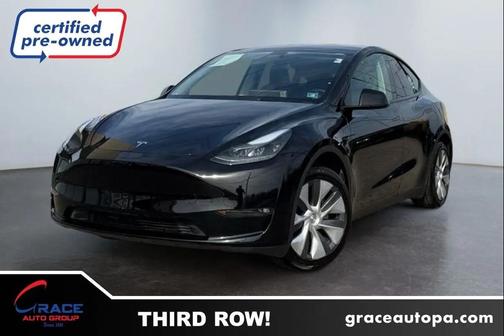 Solid Black 2025 Tesla Model Y Long Range Dual Motor All-Wheel Drive