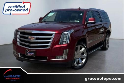 Red 2017 Cadillac Escalade ESV Luxury