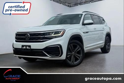 White 2021 Volkswagen Atlas 3.6L SE w/Technology
