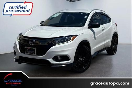 White 2021 Honda HR-V AWD Sport