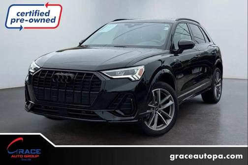 Black 2025 Audi Q3 Premium 45 TFSI S line quattro Tiptronic