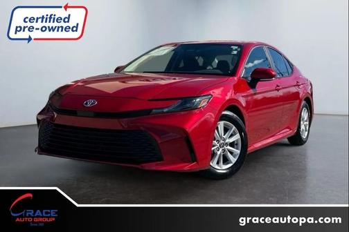 Supersonic Red 2025 Toyota Camry LE
