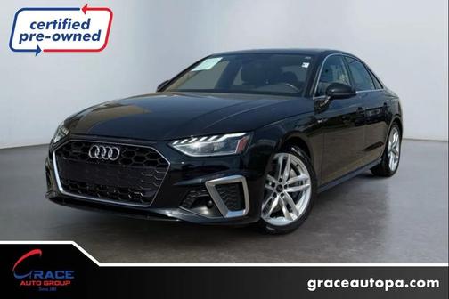 Black 2024 Audi A4 45 S line Premium Plus
