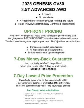 2025 Genesis GV80 3.5T Advanced