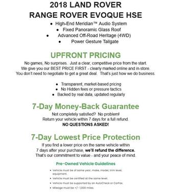 Santorini Black 2018 Land Rover Range Rover Evoque HSE