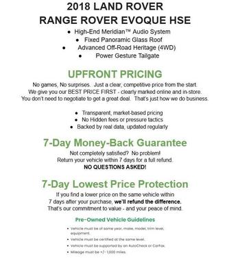 Santorini Black 2018 Land Rover Range Rover Evoque HSE