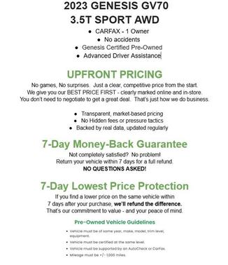 2023 Genesis GV70 3.5T Sport