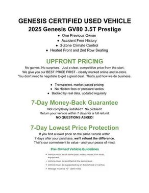 Savile Silver 2025 Genesis GV80 3.5T Prestige