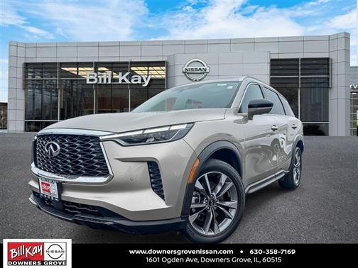 Warm Titanium 2023 INFINITI QX60 Luxe