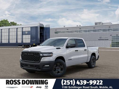 Bright White Clearcoat 2026 RAM 1500 Warlock Crew Cab 4x4 5'7' Box