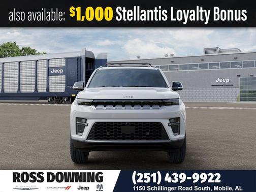 Bright White Clearcoat 2026 Jeep Grand Wagoneer L 4x2