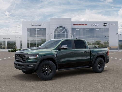 Serrano Green Metallic 2026 RAM 1500 RHO Crew Cab 4x4 5'7' Box