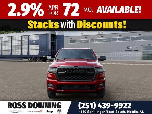 Molten Red Pearlcoat 2026 RAM 1500 Big Horn/Lone Star