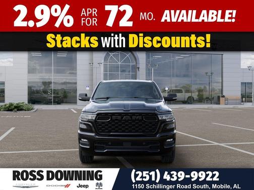 Diamond Black Crystal Pearlcoat 2026 RAM 1500 Big Horn/Lone Star