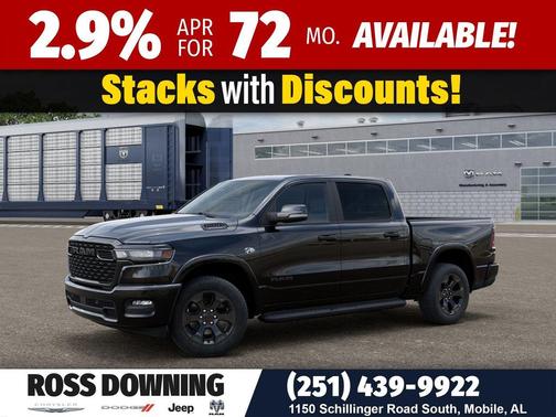 Diamond Black Crystal Pearlcoat 2026 RAM 1500 Big Horn/Lone Star