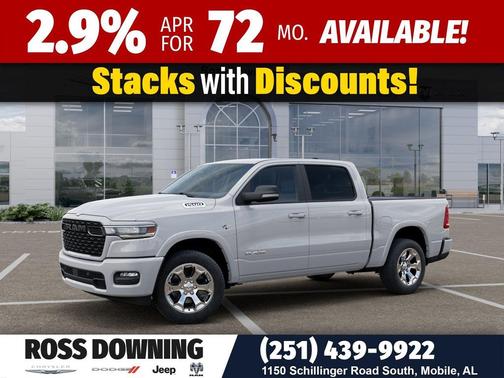 Bright White Clearcoat 2026 RAM 1500 Big Horn/Lone Star