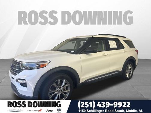 Star White Metallic Tri-Coat 2020 Ford Explorer XLT