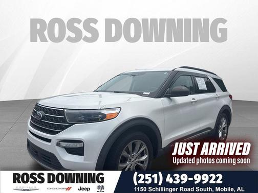 Star White Metallic Tri-Coat 2020 Ford Explorer XLT