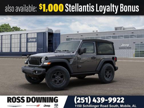 Granite Crystal Metallic Clearcoat 2026 Jeep Wrangler Willys